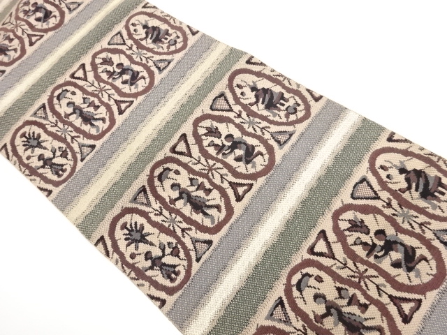 JAPANESE NAGOYA OBI / WOVEN STRIPE